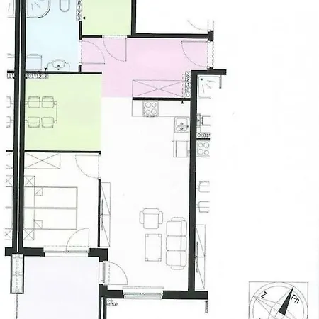 Przestronny Sloneczny Apartament W Kolobrzegu アパート コウォブジェク